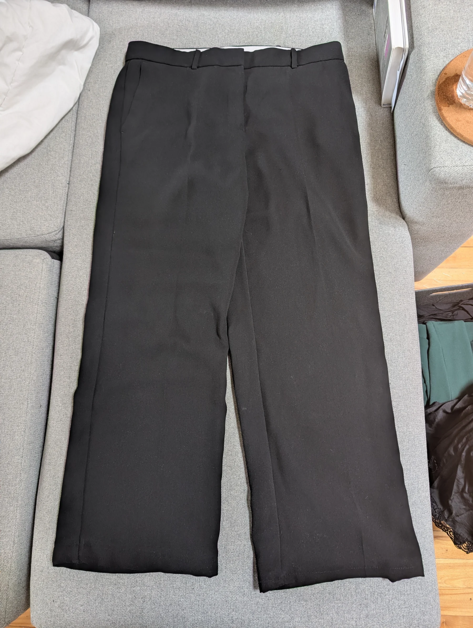 Black flared trousers Mango seconde main