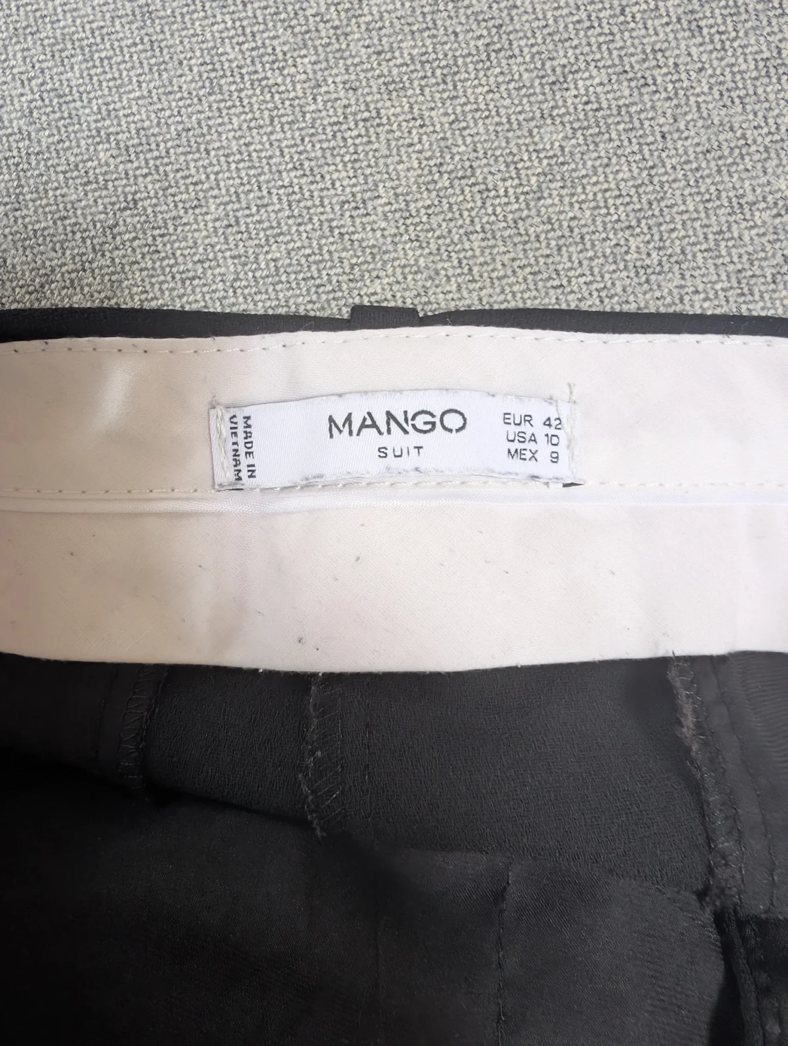 Image for Black flared trousers