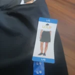 Thumbnail for Wide-leg black skirt-shorts