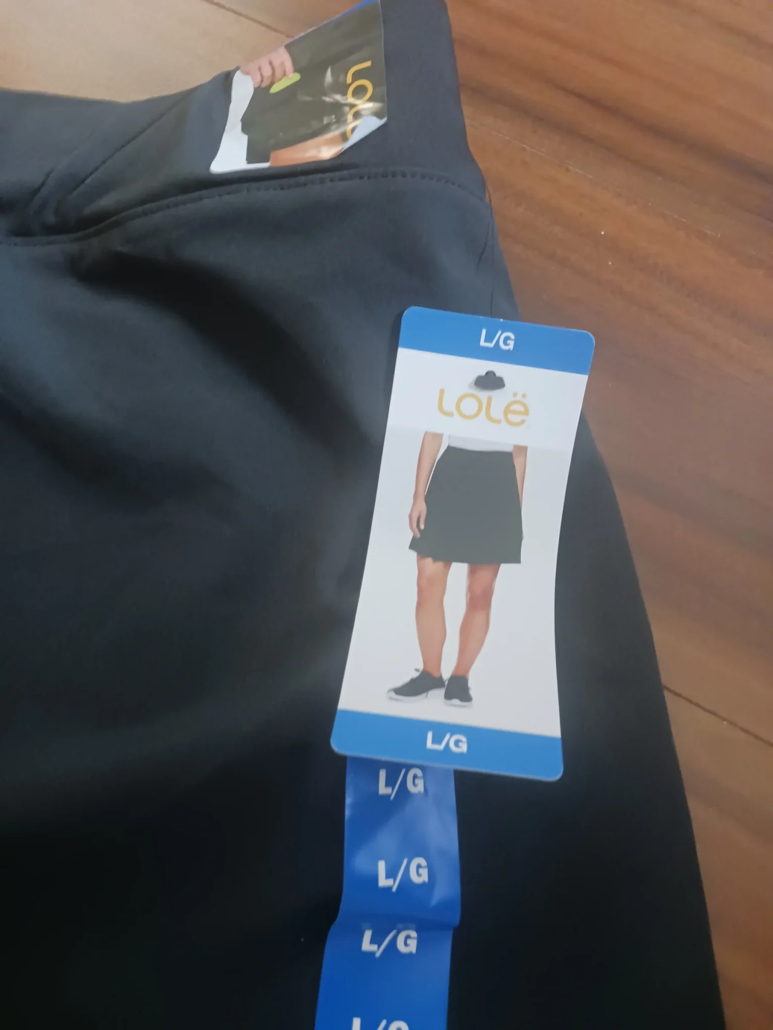 Image for Wide-leg black skirt-shorts