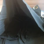 Thumbnail for Wide-leg black skirt-shorts