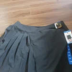 Thumbnail for Wide-leg black skirt-shorts