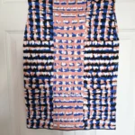 Featured thumbnail for Jupe bandage BCBGMAXAZRIA en maille jacquard géométrique