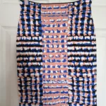 Thumbnail for Jupe bandage BCBGMAXAZRIA en maille jacquard géométrique