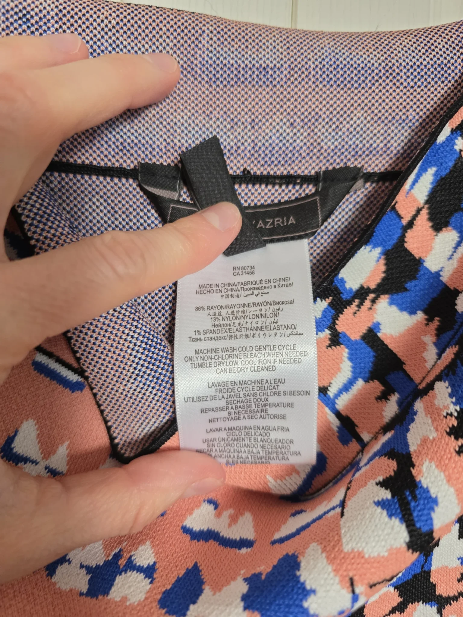 Image for Jupe bandage BCBGMAXAZRIA en maille jacquard géométrique