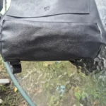 Thumbnail for Roots black leather rucksack bag