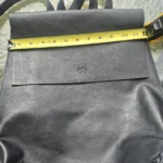 Thumbnail for Roots black leather rucksack bag