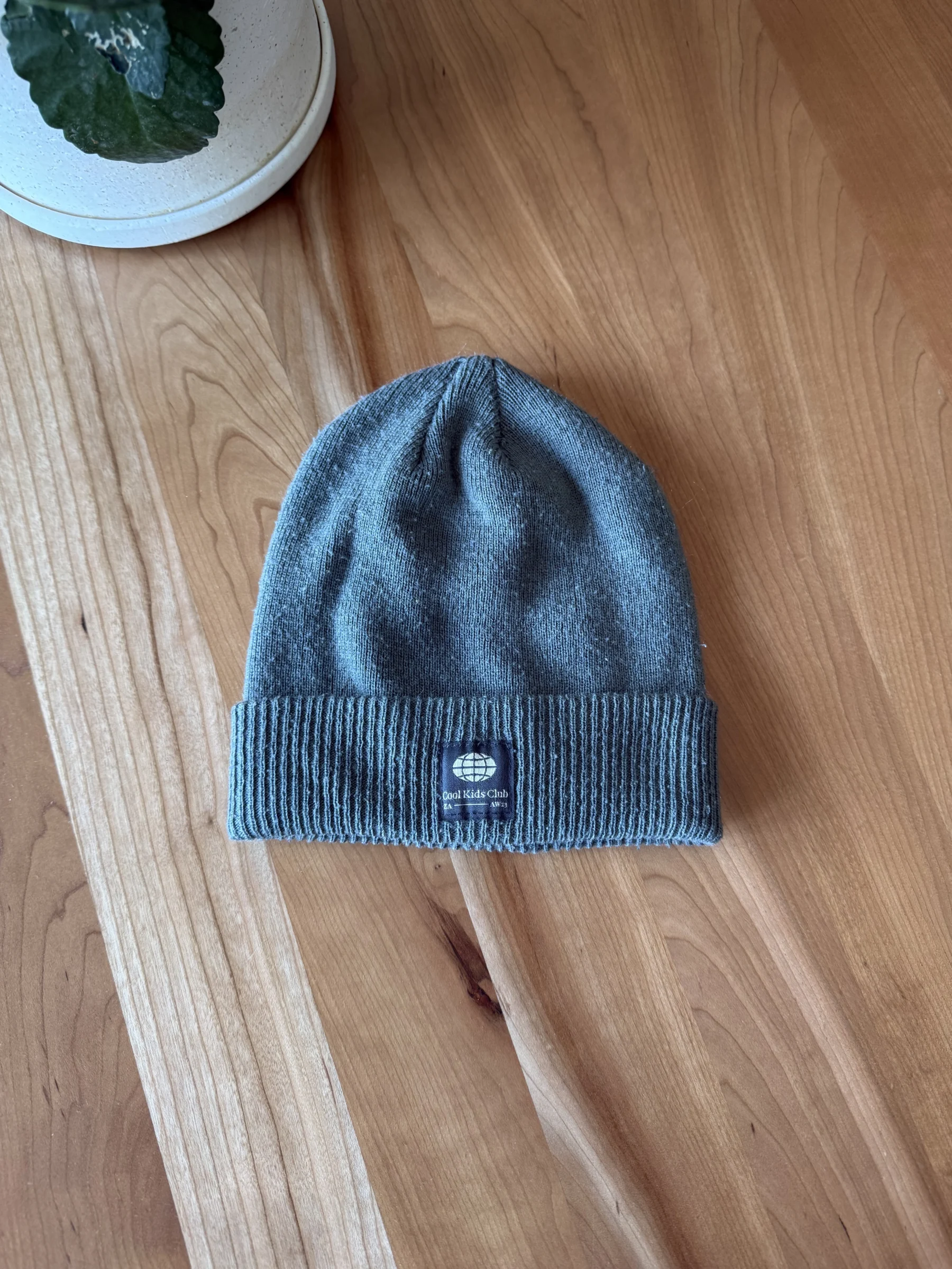 Tuque bleu-gris Zara seconde main