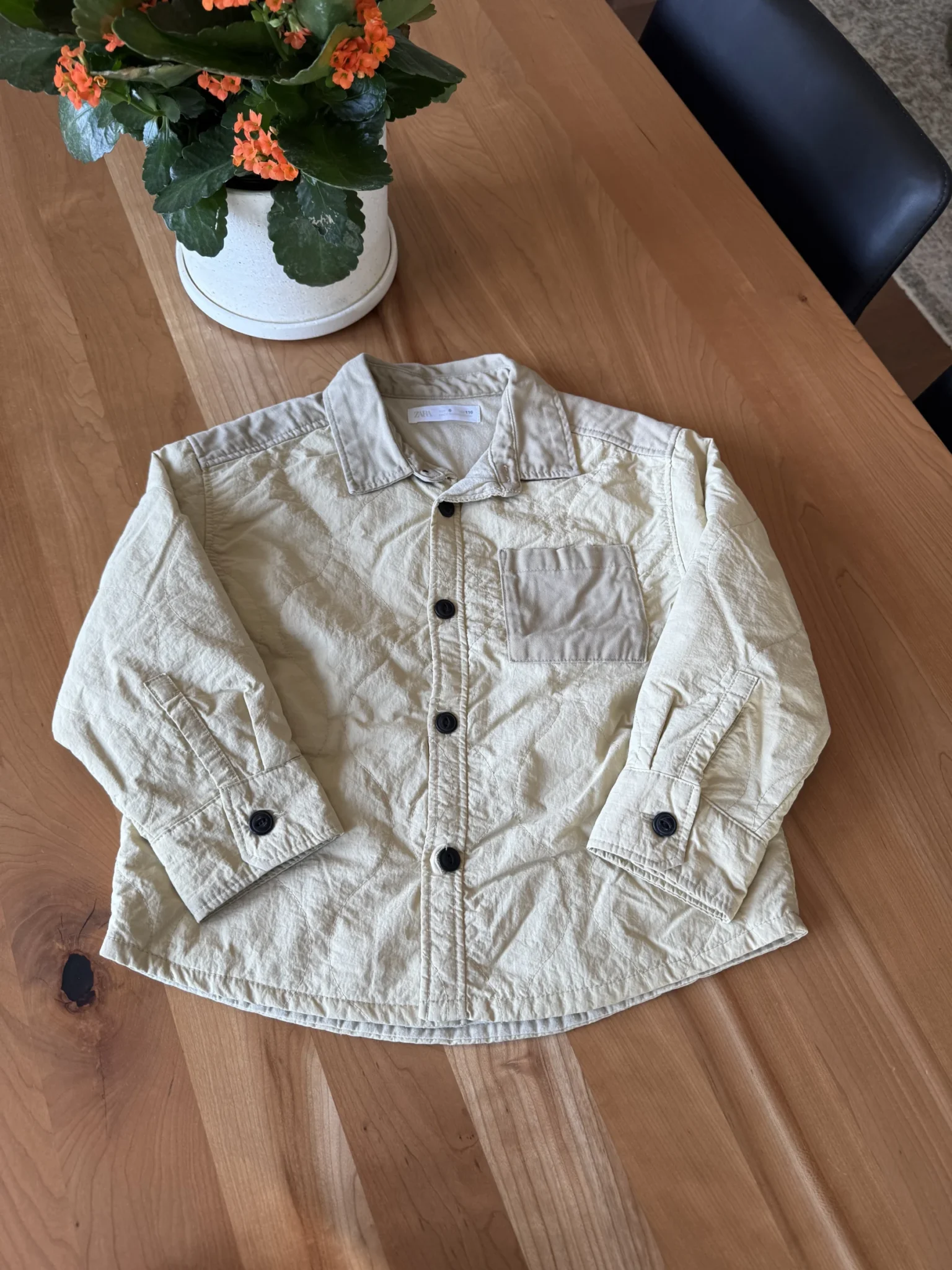 Featured image for Beige mid-season coat