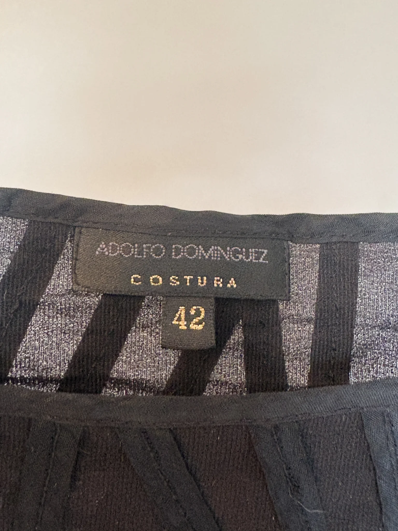 Image for Adolfo Domínguez Costura black dress – size 42