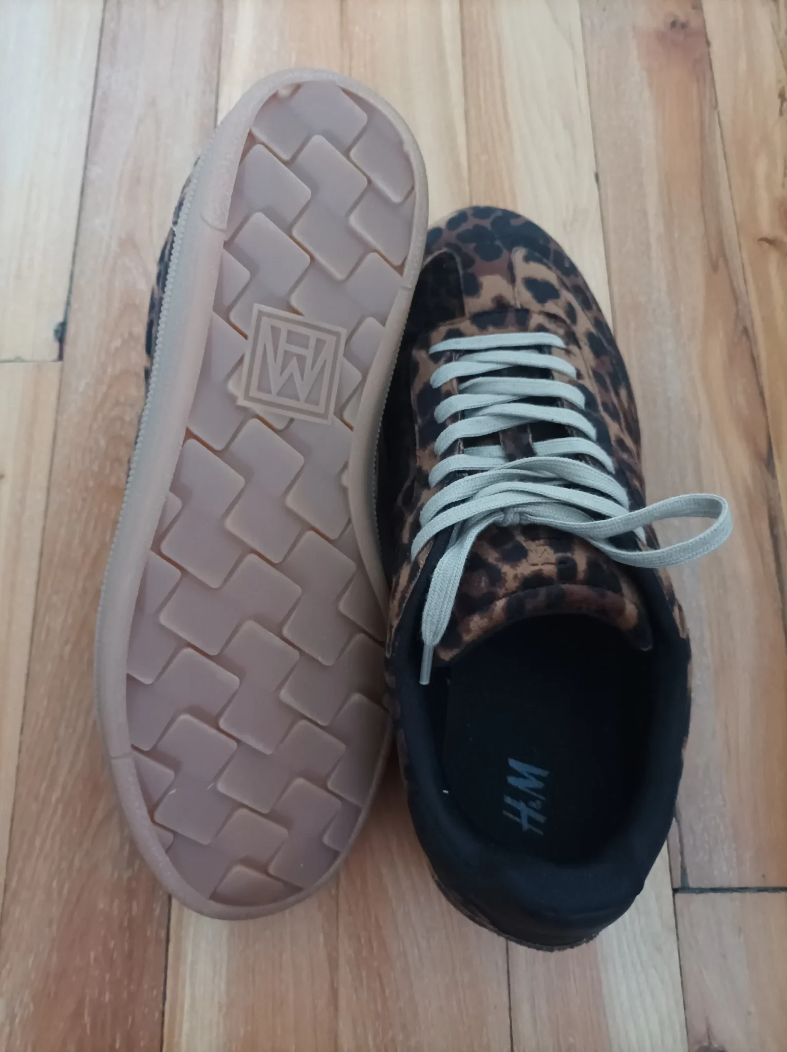 Image for Brand-new H&M leopard-print trainers – size 38 (US 7)