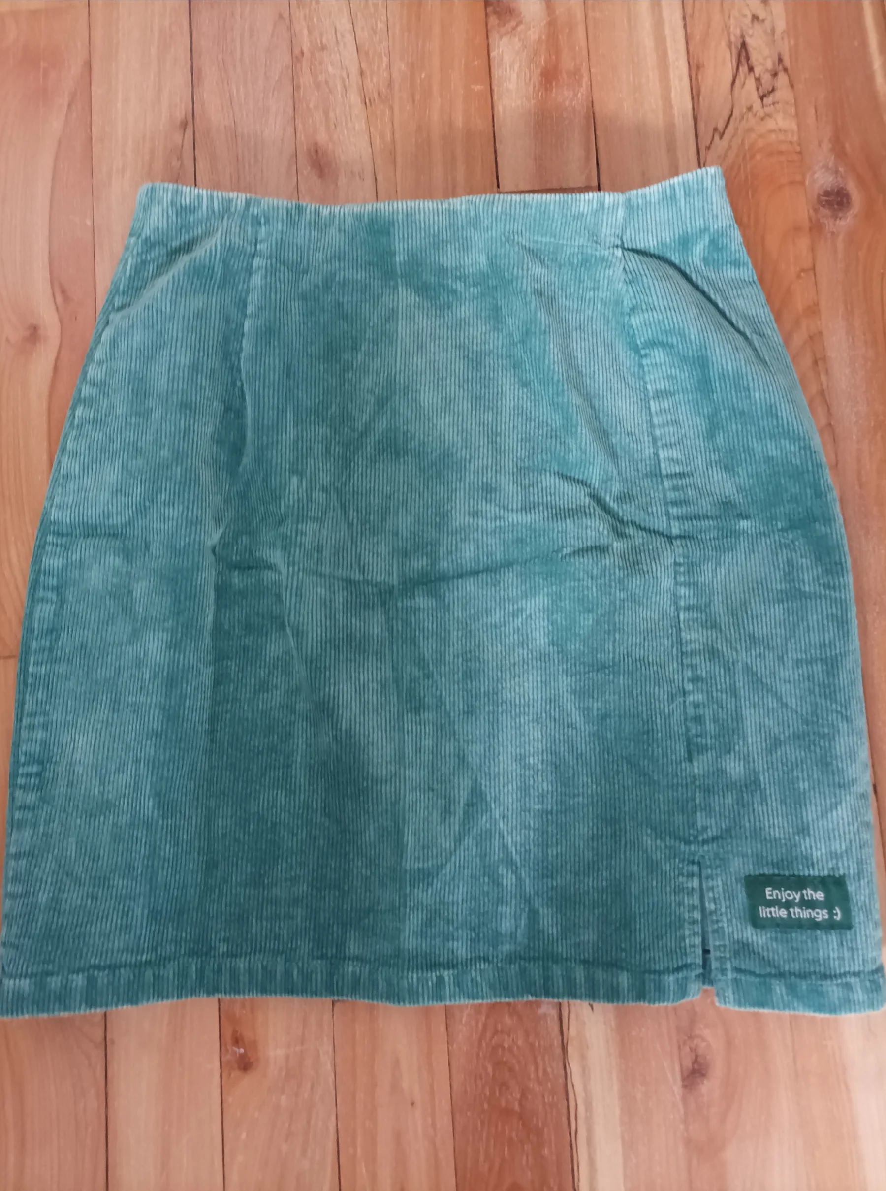 Teal corduroy skirt – H&M Divided – size 36/US 4 *Other seconde main