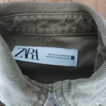 Thumbnail for Khaki cotton faded denim shirt jacket – Zara – size S