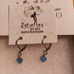 Featured thumbnail for 🩵 Small blue heart-shaped earrings 🩵