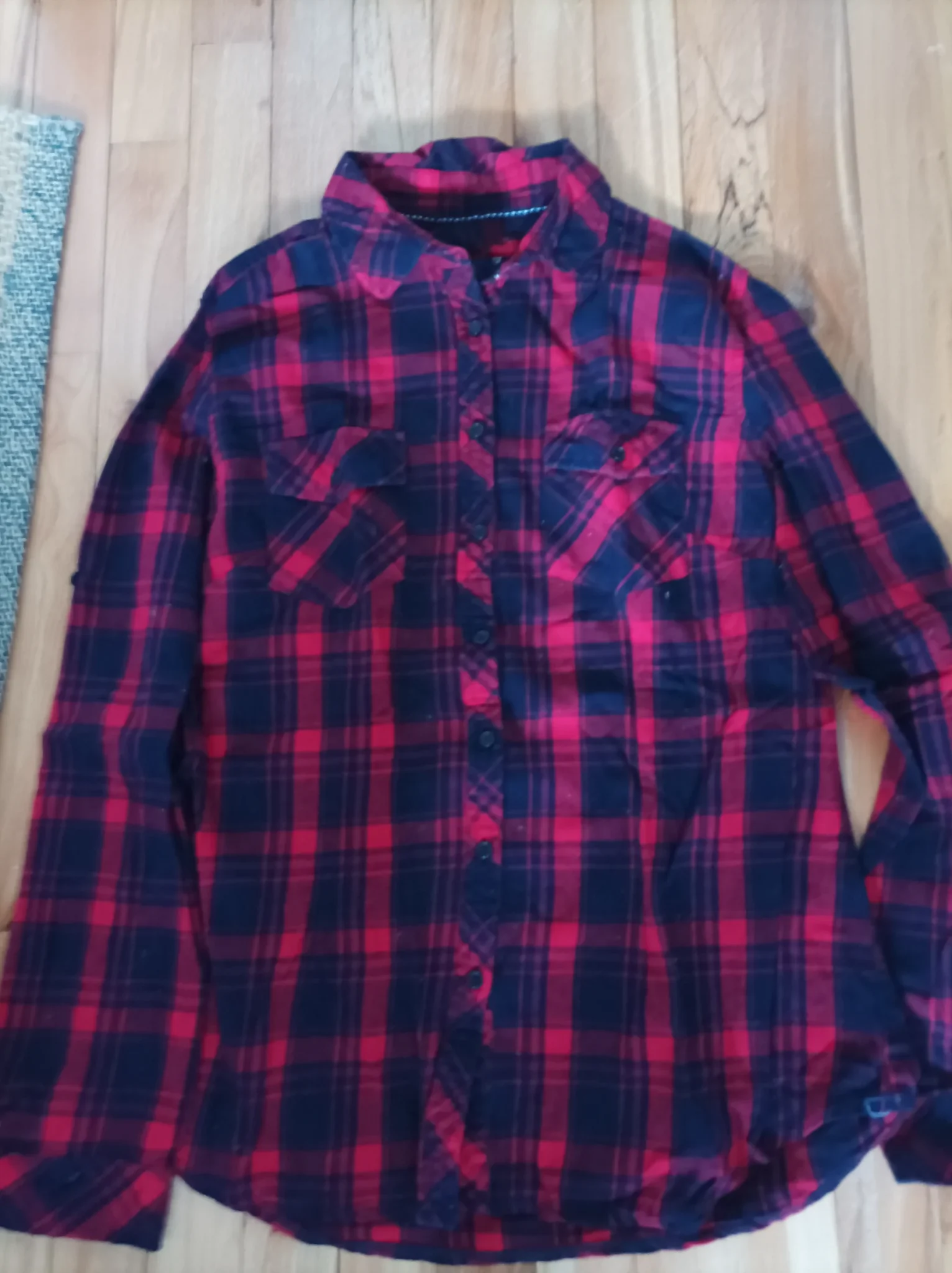 Featured image for Red and black checked shirt – lumberjack style