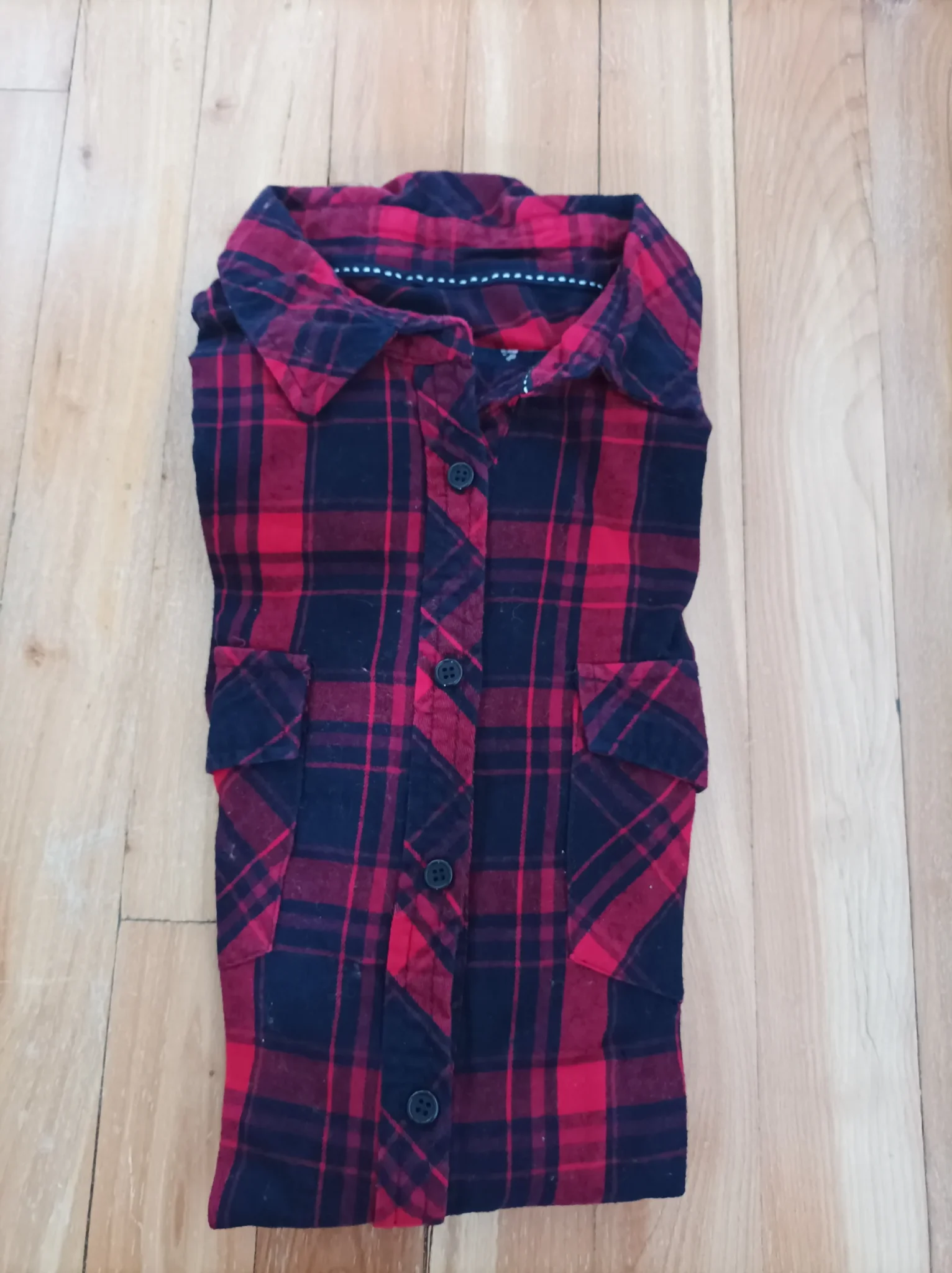 Image for Red and black checked shirt – lumberjack style