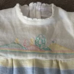 Thumbnail for Vintage 80s/90s Pastel Knit Romper – Size 6M
