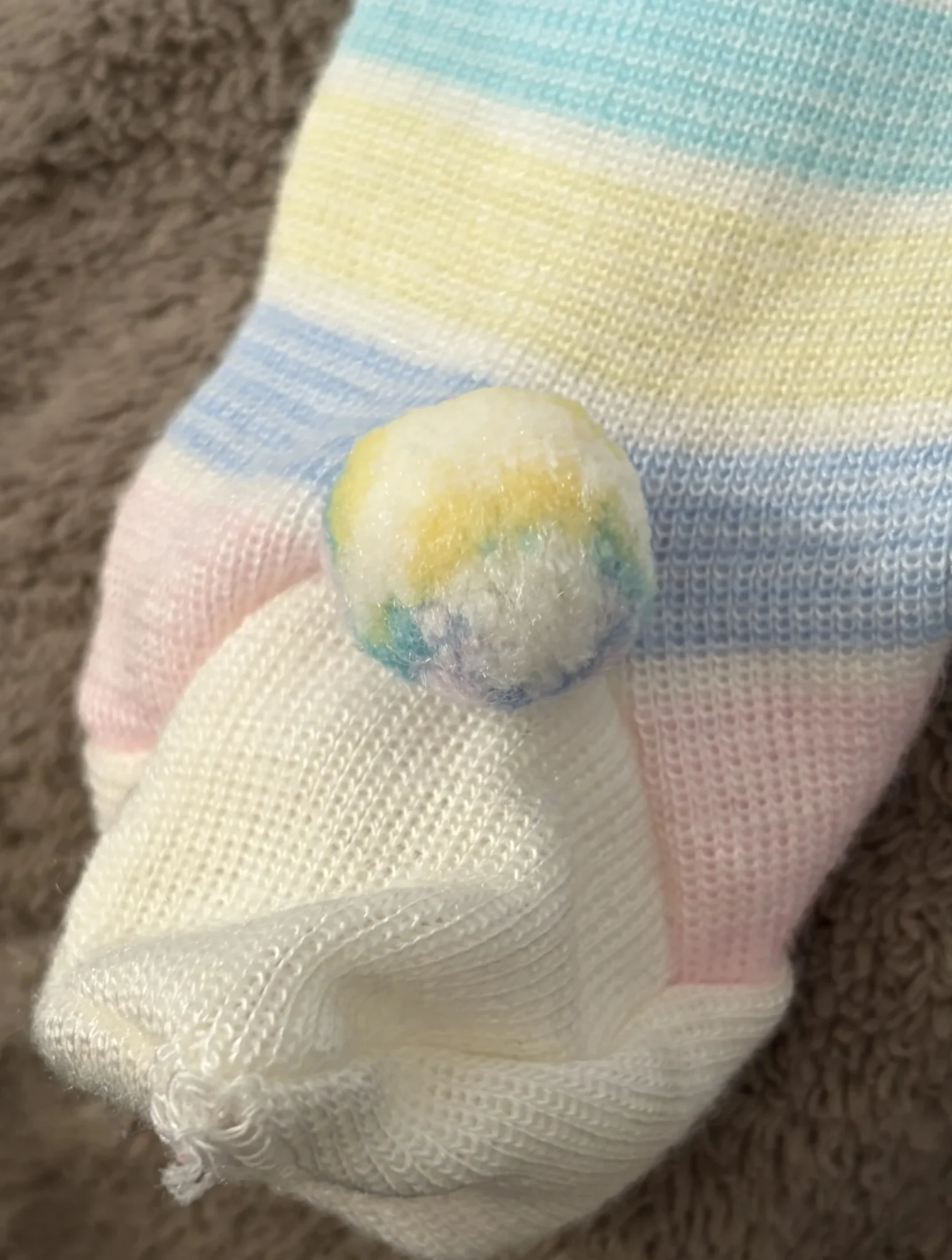 Image for Vintage 80s/90s Pastel Knit Romper – Size 6M