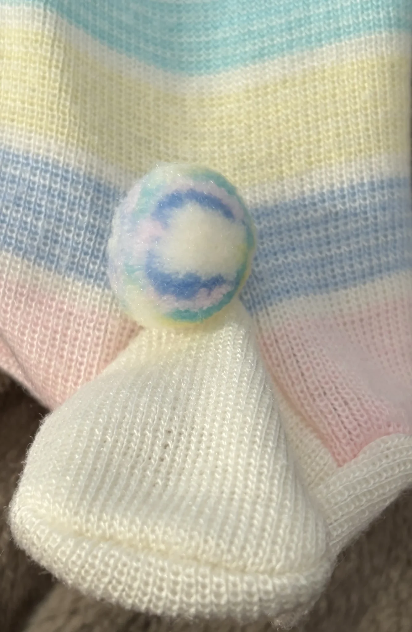 Image for Vintage 80s/90s Pastel Knit Romper – Size 6M