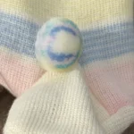 Thumbnail for Vintage 80s/90s Pastel Knit Romper – Size 6M
