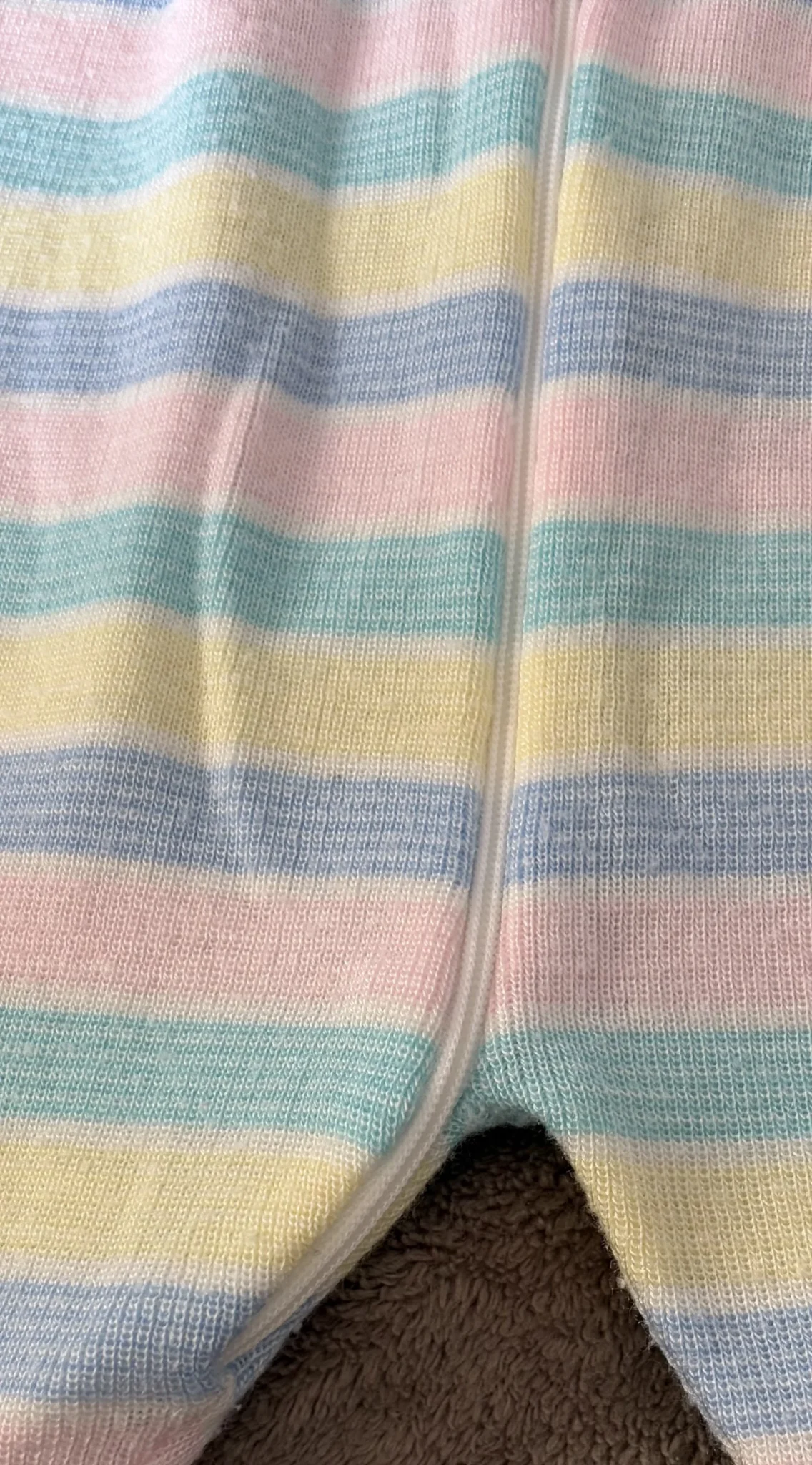 Image for Vintage 80s/90s Pastel Knit Romper – Size 6M