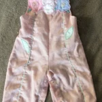 Featured thumbnail for Adorable Vintage Baby Dungarees – Retro Style in Pink and White
