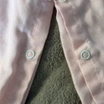 Thumbnail for Adorable Vintage Baby Dungarees – Retro Style in Pink and White
