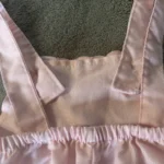 Thumbnail for Adorable Vintage Baby Dungarees – Retro Style in Pink and White