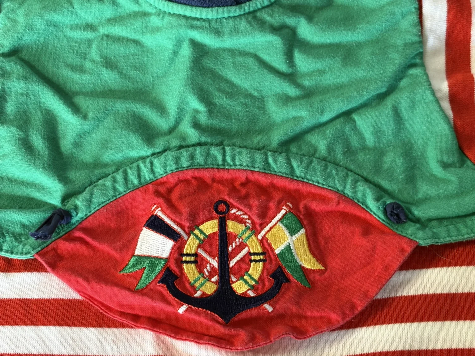 Image for Stunning vintage Peng Peng Inc. onesie – Nautical style (Made in Canada)