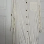 Featured thumbnail for Long linen-effect dress
