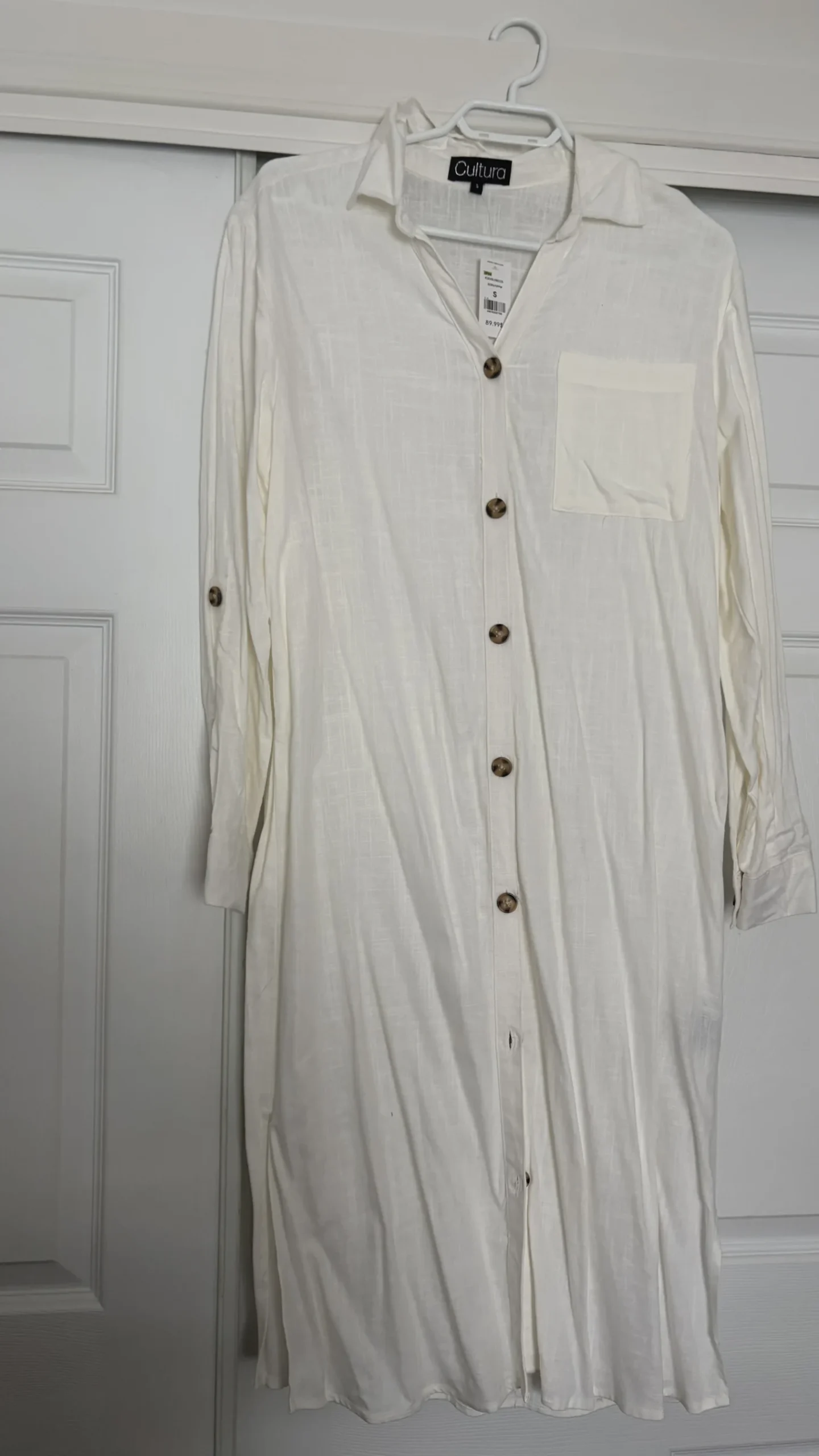 Long linen-effect dress *Other seconde main