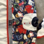 Thumbnail for MINIMAXI vintage baby pyjama and beret set – Made in Canada – 12 months