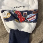 Thumbnail for MINIMAXI vintage baby pyjama and beret set – Made in Canada – 12 months