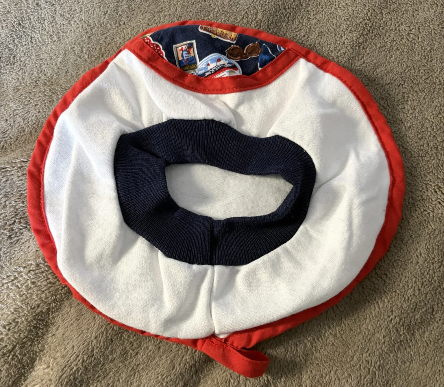 Image for MINIMAXI vintage baby pyjama and beret set – Made in Canada – 12 months