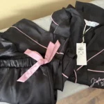 Featured thumbnail for Primark – New black satin pyjamas