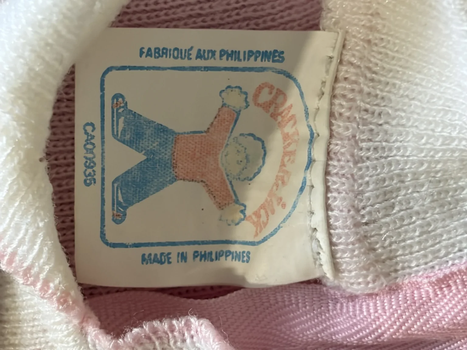 Image for Crackerjack vintage pink and white knitted romper – 6 months