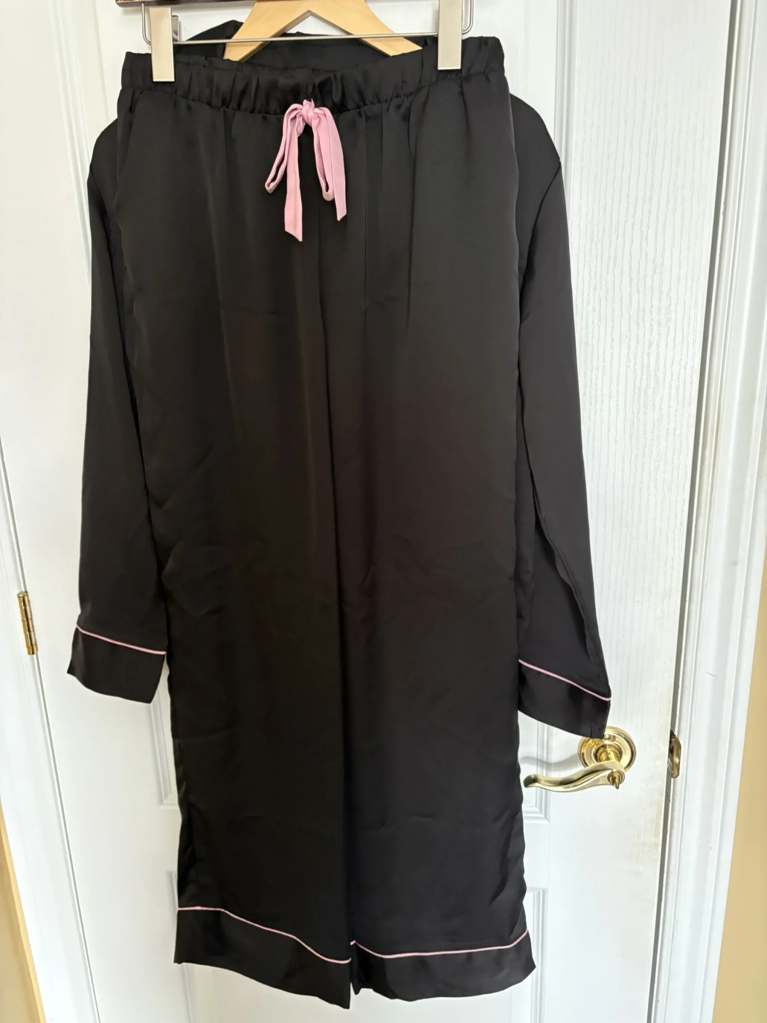 Image for Primark – New black satin pyjamas
