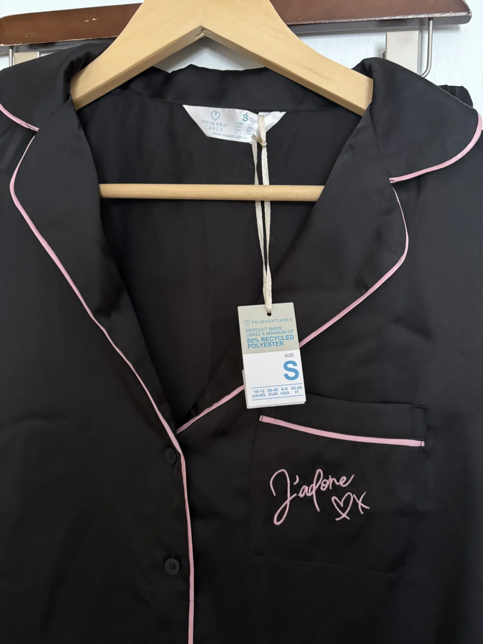 Image for Primark – New black satin pyjamas