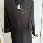 Thumbnail for Primark – New black satin pyjamas