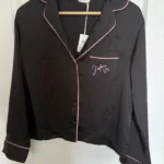 Thumbnail for Primark – New black satin pyjamas