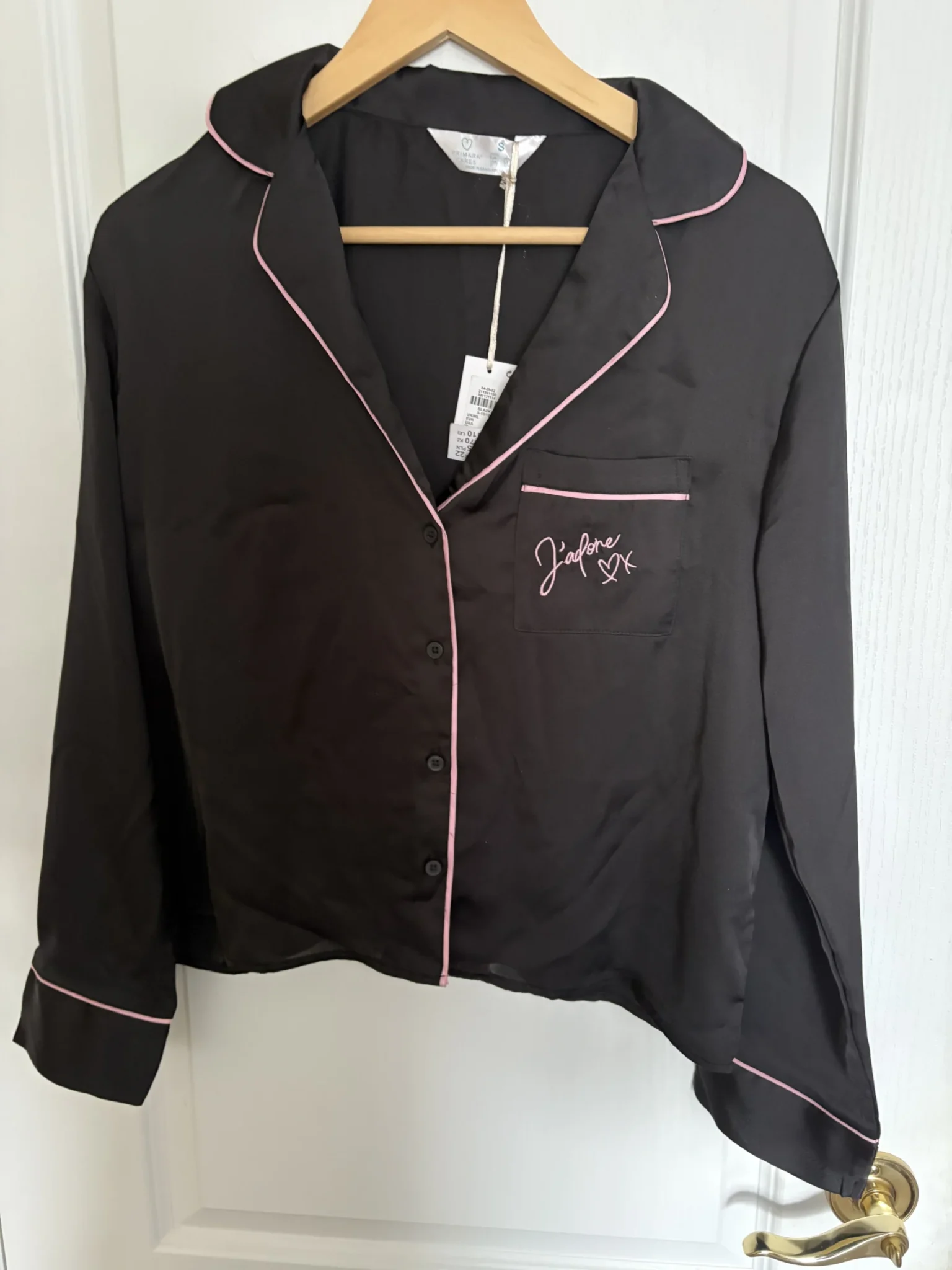 Image for Primark – New black satin pyjamas