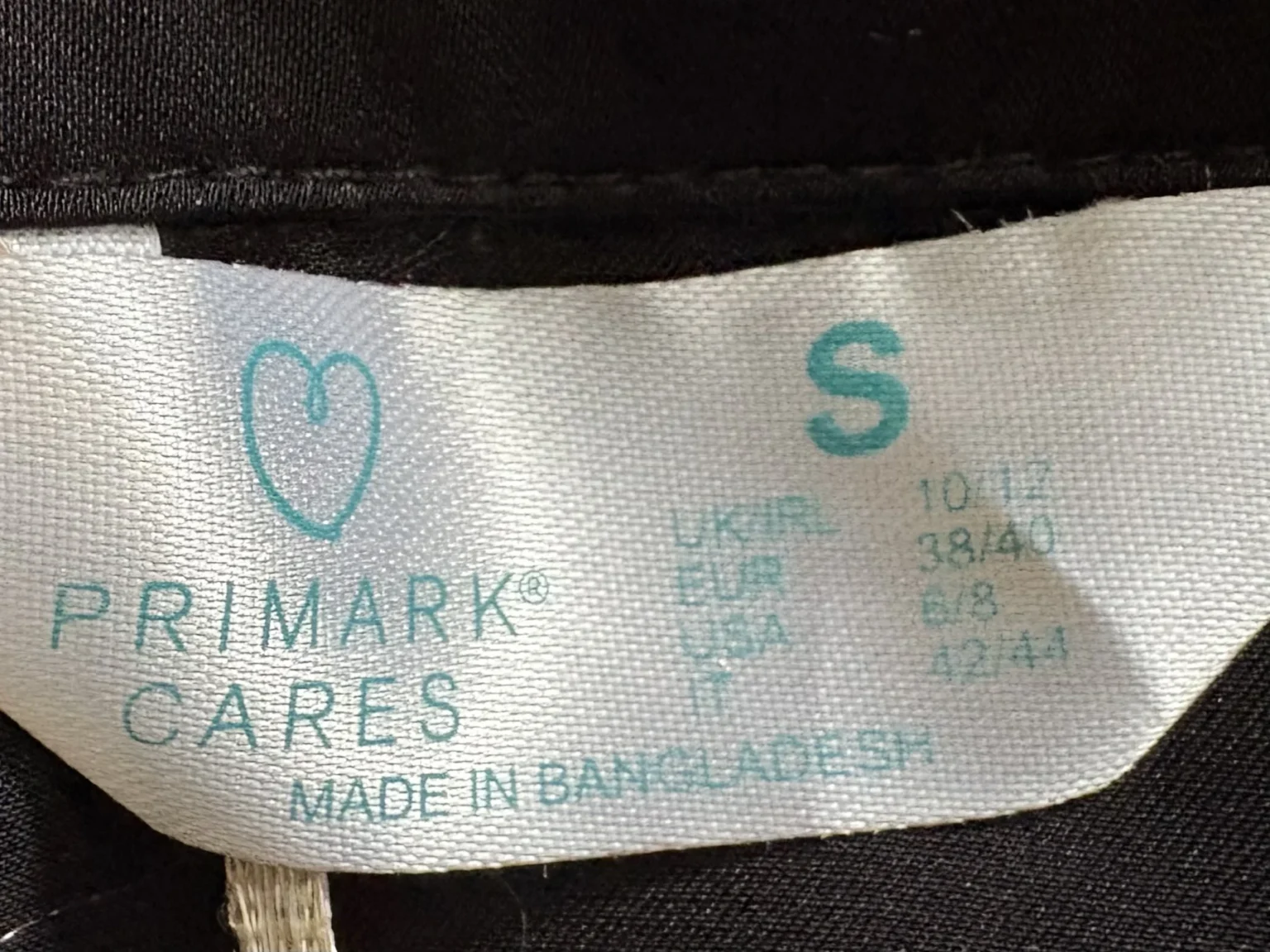 Image for Primark – New black satin pyjamas