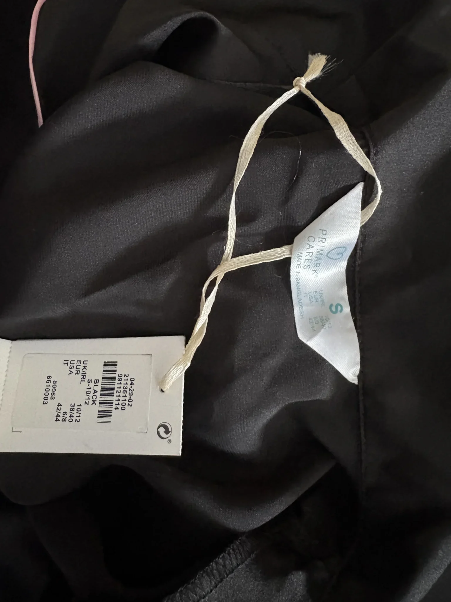 Image for Primark – New black satin pyjamas