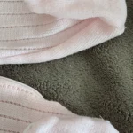Thumbnail for Beautiful vintage pink knitted pyjamas / romper – 3 months