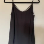 Thumbnail for Black Babaton tank top with tulle panels – Size M