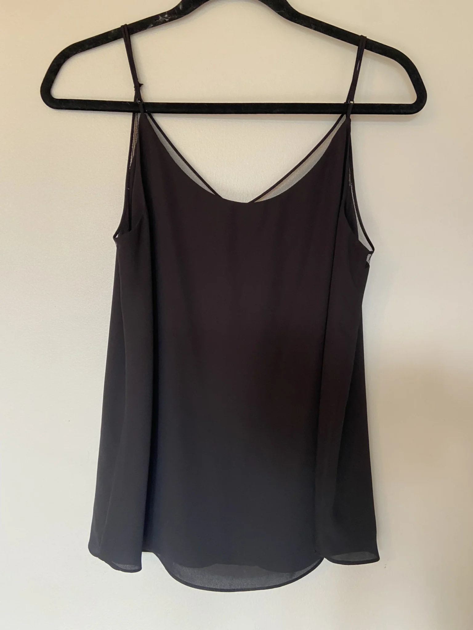 Image for Black Babaton tank top with tulle panels – Size M
