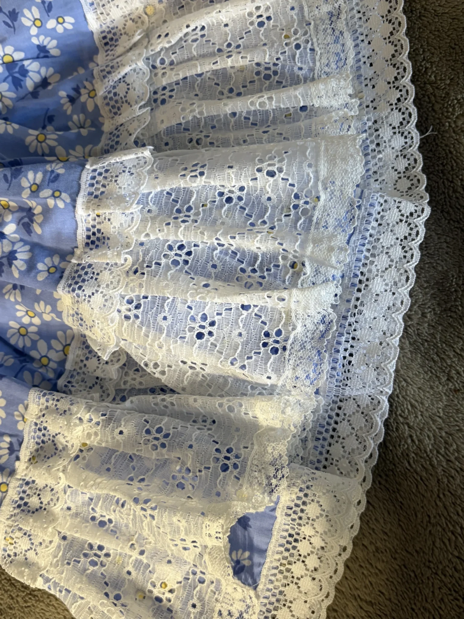 Image for Stunning Vintage Babydoll Dress – Cottagecore/Prairie Style (1970s–1980s)