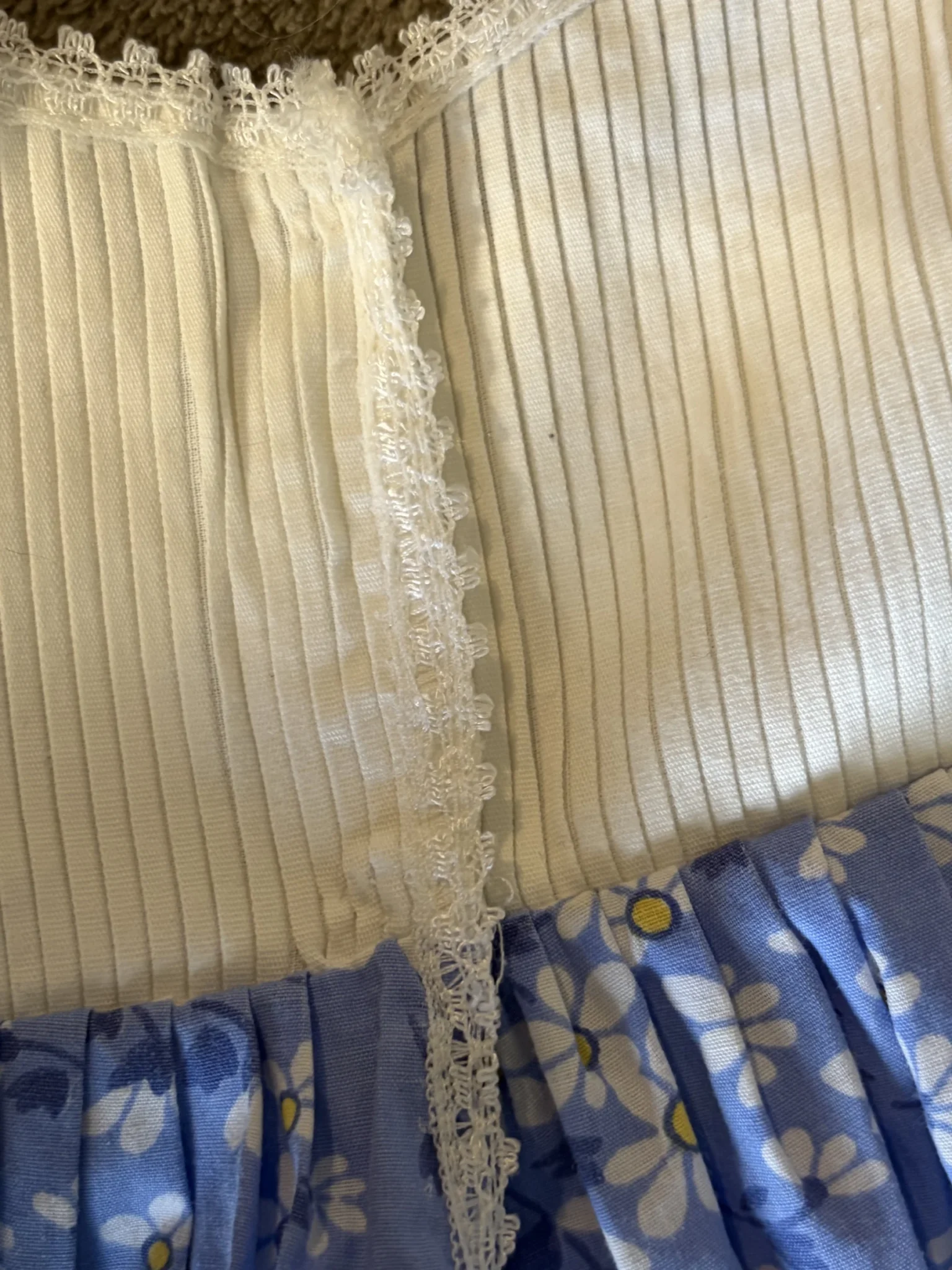 Image for Stunning Vintage Babydoll Dress – Cottagecore/Prairie Style (1970s–1980s)
