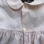 Thumbnail for Vintage TLC dress in pink corduroy with a crossover neckline, size 18M