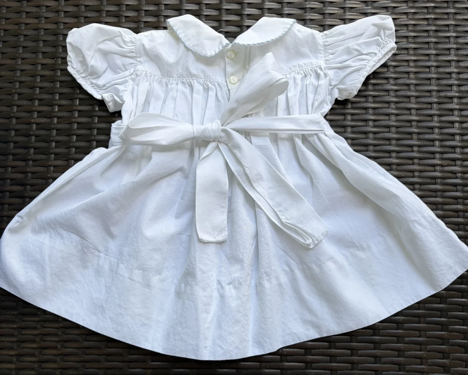 Image for Handmade vintage smocked dress ‘Tic Toc’ – Size 18 months (1½ years)